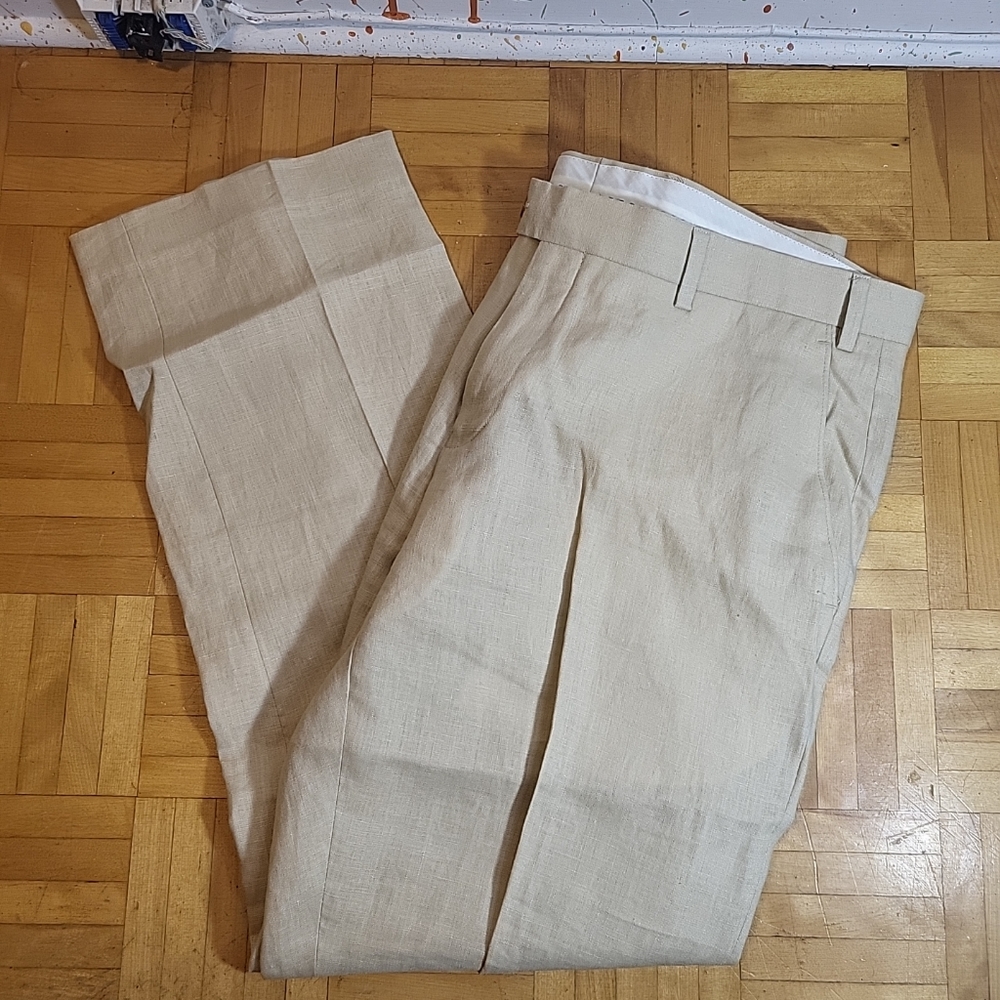 lauren ralph lauren 100% linen  W36 L29 With 4 Real Pockets!